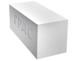 Газобетонный блок ГРАС D600, B3.5, 600x200x450 мм