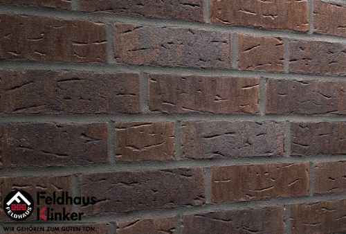 Фасадная плитка ручной формовки Feldhaus Klinker R669 sintra geo nelino, 215*65*14мм